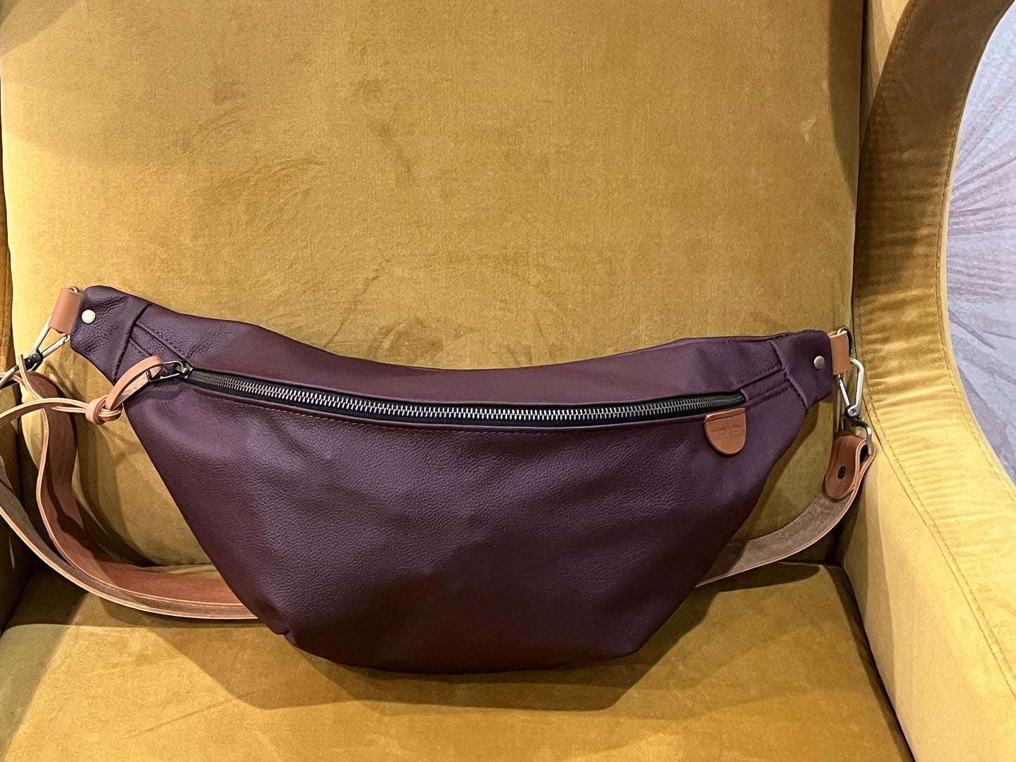 Purple bum bag