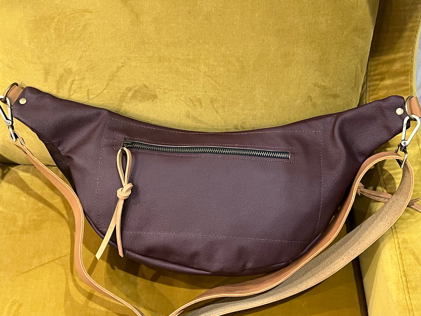 Purple bum bag